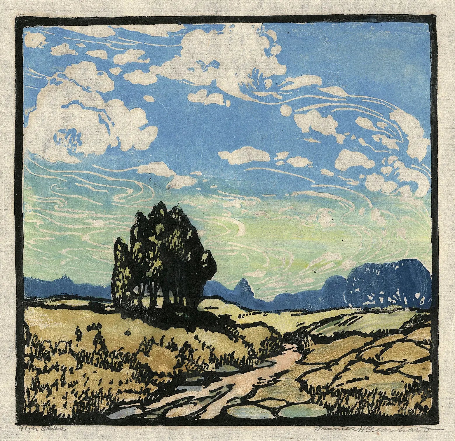 {{ product_title }} Fine Art Print | {{ product_vendor }} Jakero77 Frances Gearhart - High Skies (1922) - 17" x 22" Fine Art Print Art Print  Jakero77