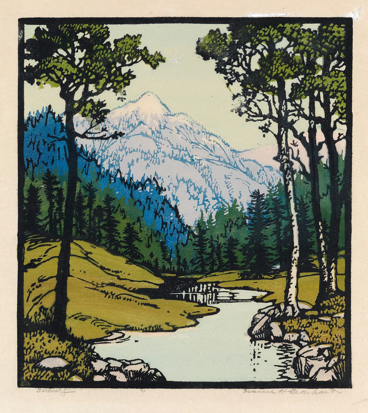 {{ product_title }} Fine Art Print | {{ product_vendor }} Jakero77 Frances Gearhart - Serenity (1920) - 17" x 22" Fine Art Print Art Print  Jakero77
