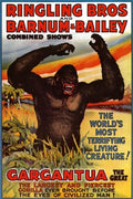 Gargantua Gorilla Vintage Circus Poster Print 1938 Fine Art Print