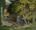Georg Pauli Garden with a woman 1932 Fine Art Print