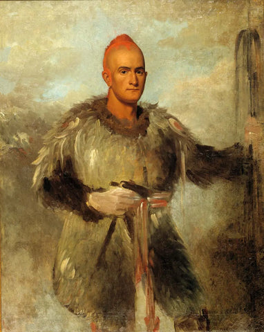 {{ product_title }} Fine Art Print | {{ product_vendor }} Jakero77 George Catlin - Theodore Burr Catlin in Indian Costume (1840) Art Print Art Print  Jakero77