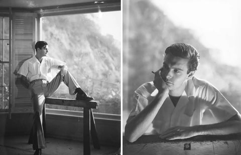 {{ product_title }} Fine Art Print | {{ product_vendor }} Jakero77 George Platt Lynes - Louis Jourdan (1948) French Cinema Fine Art Print Art Print  Jakero77