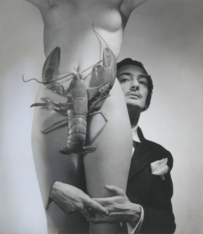 {{ product_title }} Fine Art Print | {{ product_vendor }} Jakero77 George Platt Lynes - Nude Female Lobster Salvador Dali (1939) Fine Art Print Art Print  Jakero77