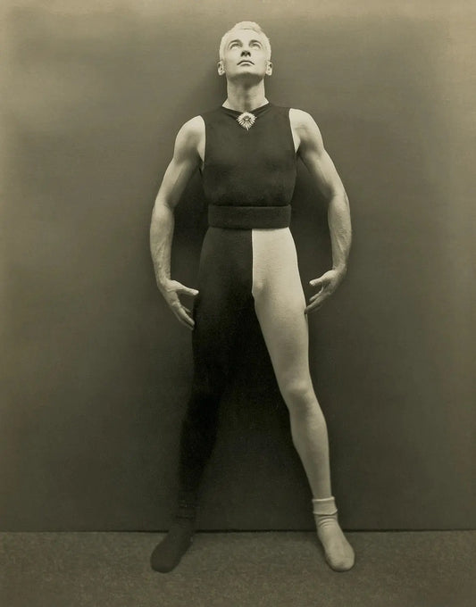 {{ product_title }} Fine Art Print | {{ product_vendor }} Jakero77 George Platt Lynes - Self Portrait in Tights Muscles (1945) Fine Art Print Art Print  Jakero77