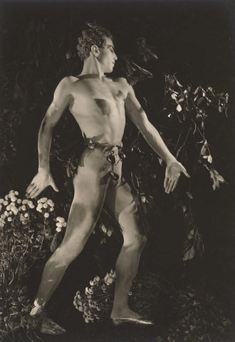 {{ product_title }} Fine Art Print | {{ product_vendor }} Jakero77 George Platt Lynes - Serge Lifar in Faun Ballet (1933) Fine Art Print Art Print  Jakero77