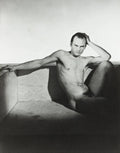 {{ product_title }} Fine Art Print | {{ product_vendor }} Jakero77 George Platt Lynes - Yul Brynner Nude Sitting (1942) Fine Art Print Art Print  Jakero77