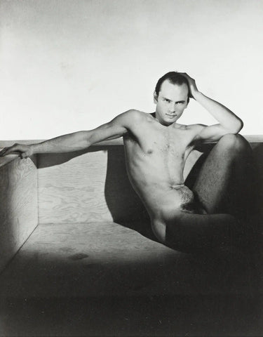 {{ product_title }} Fine Art Print | {{ product_vendor }} Jakero77 George Platt Lynes - Yul Brynner Nude Sitting (1942) Fine Art Print Art Print  Jakero77