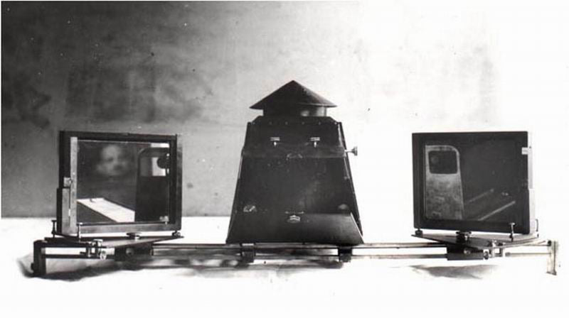 David Kakabadze Glassless stereoscopic movie system 1923 Fine Art Print