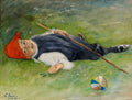 Georg Pauli Göran in the green grass 1897 Fine Art Print