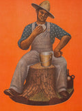 {{ product_title }} Fine Art Print | {{ product_vendor }} Jakero77 Grant Wood - Farmer Near Sundown (1935) Fine Art Print Art Print  Jakero77