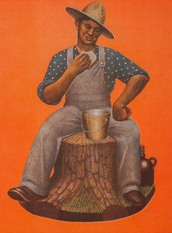 {{ product_title }} Fine Art Print | {{ product_vendor }} Jakero77 Grant Wood - Farmer Near Sundown (1935) Fine Art Print Art Print  Jakero77