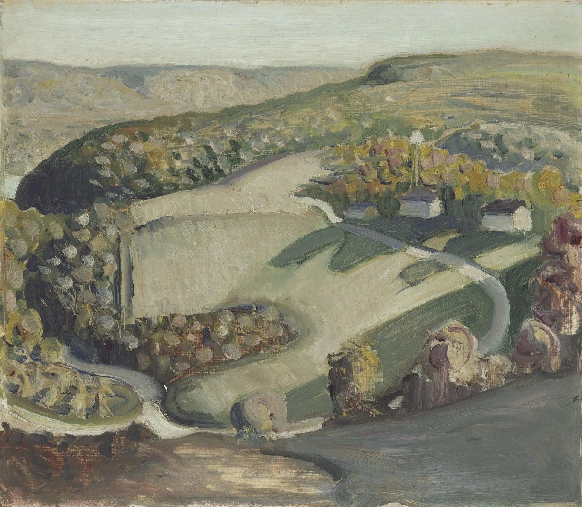 {{ product_title }} Fine Art Print | {{ product_vendor }} Jakero77 Grant Wood - Rural Landscape (1931) Fine Art Print Art Print  Jakero77