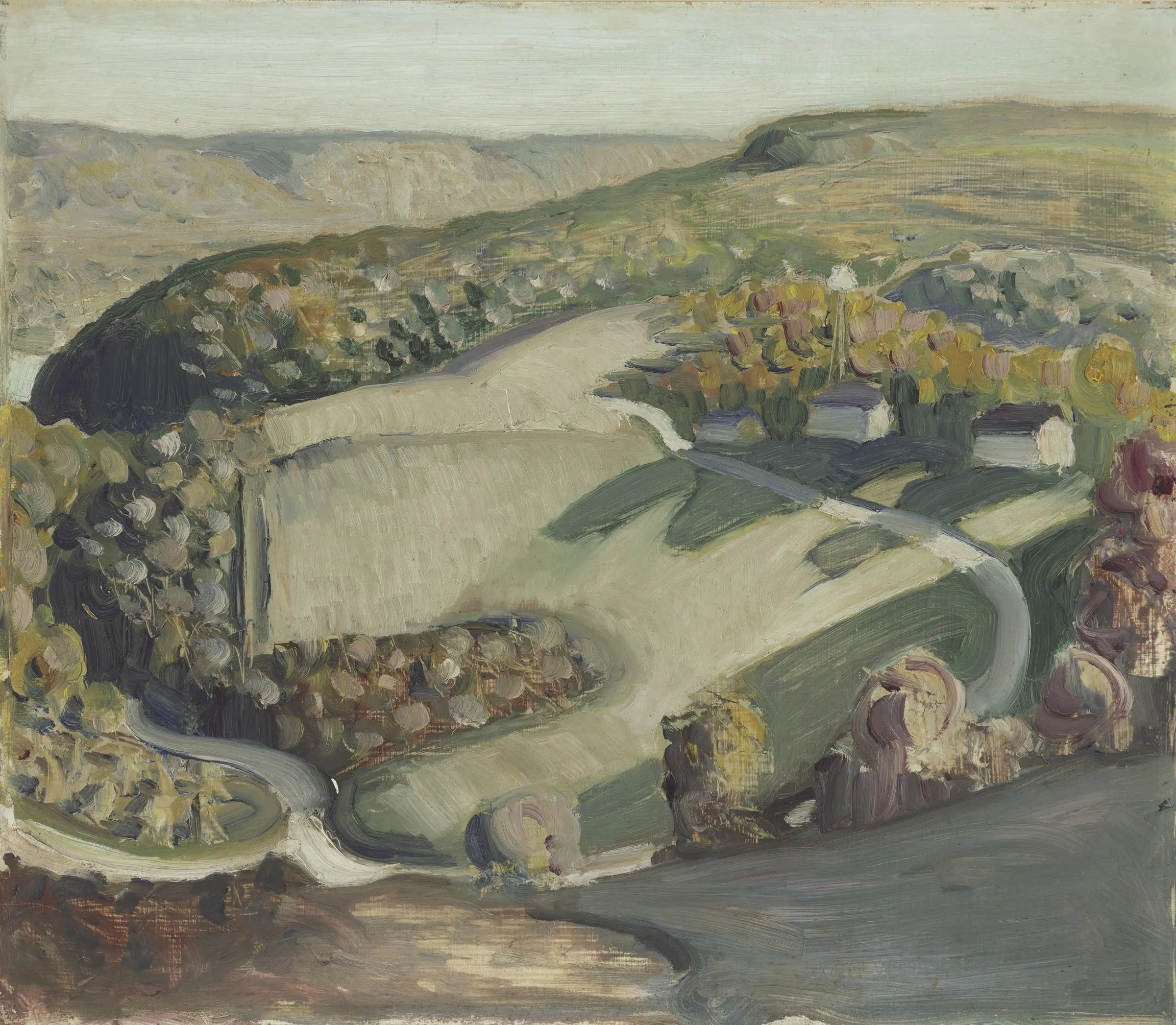 {{ product_title }} Fine Art Print | {{ product_vendor }} Jakero77 Grant Wood - Rural Landscape (1931) Fine Art Print Art Print  Jakero77