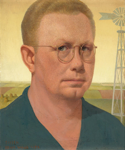 {{ product_title }} Fine Art Print | {{ product_vendor }} Jakero77 Grant Wood - Self Portrait (1932) Fine Art Print Art Print  Jakero77