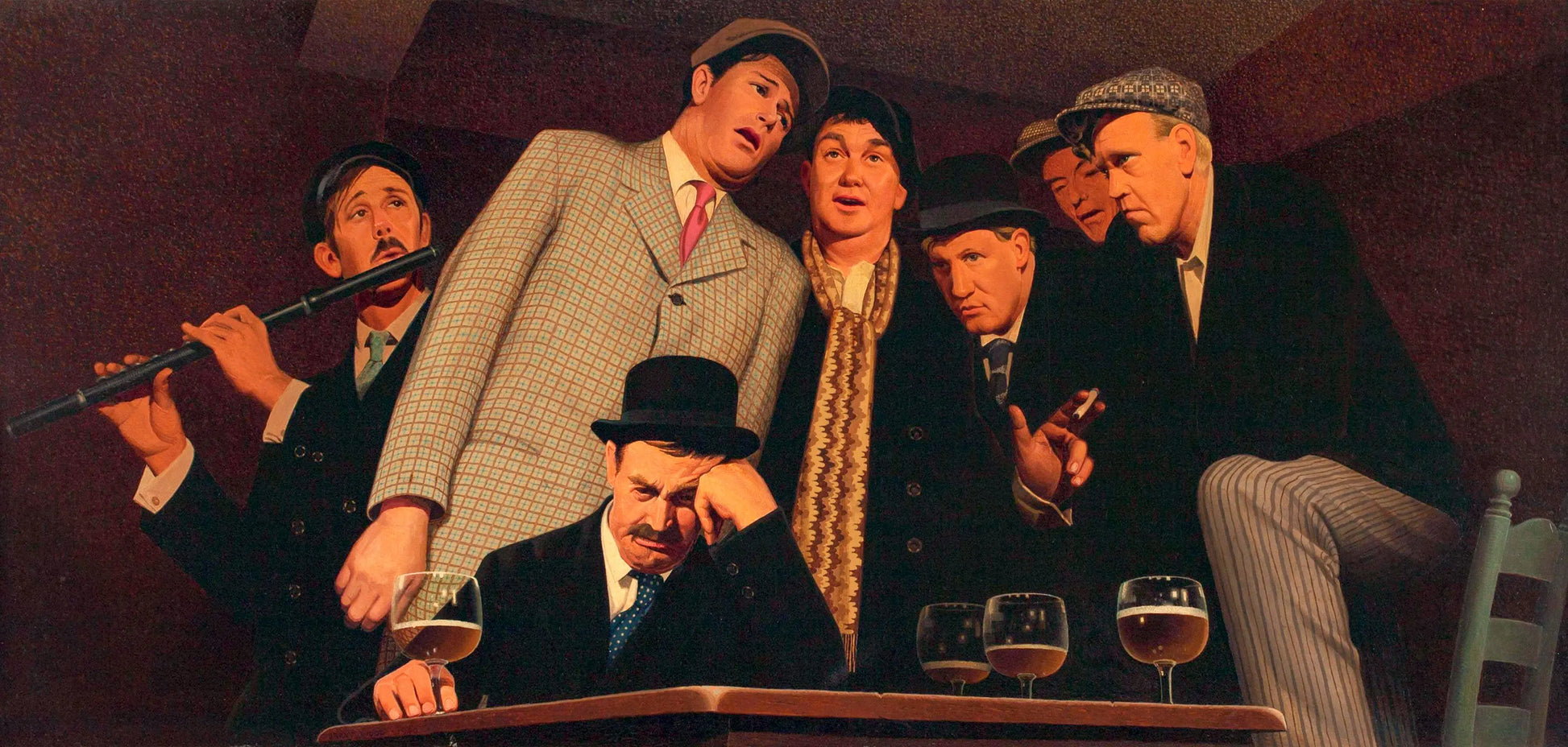 {{ product_title }} Fine Art Print | {{ product_vendor }} Jakero77 Grant Wood - Sentimental Ballad (1940) Fine Art Print Art Print  Jakero77