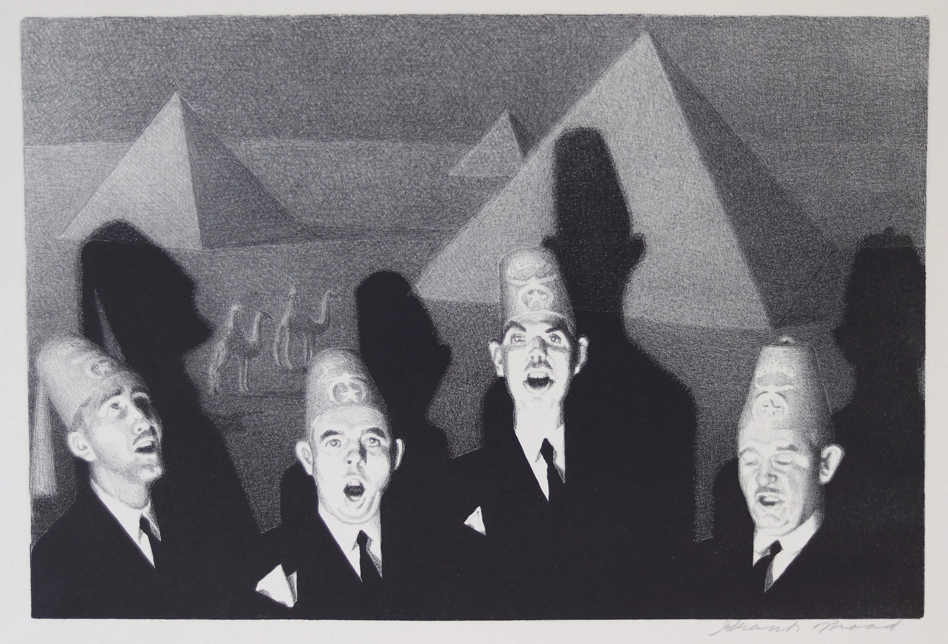 {{ product_title }} Fine Art Print | {{ product_vendor }} Jakero77 Grant Wood - Shrine Quartet (1939) Fine Art Print Art Print  Jakero77