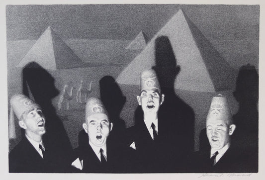 {{ product_title }} Fine Art Print | {{ product_vendor }} Jakero77 Grant Wood - Shrine Quartet (1939) Fine Art Print Art Print  Jakero77