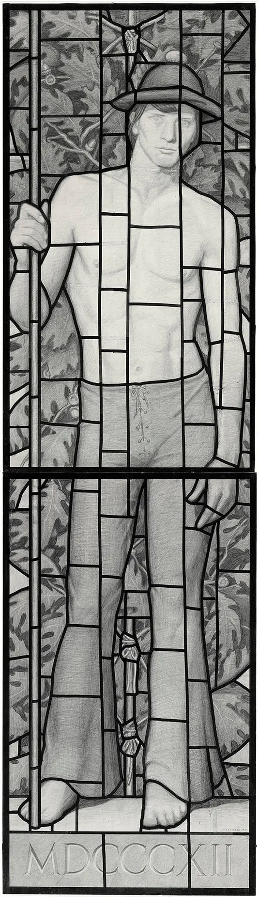 {{ product_title }} Fine Art Print | {{ product_vendor }} Jakero77 Grant Wood - Soldier in the War of 1812 (1927) Fine Art Print Art Print  Jakero77