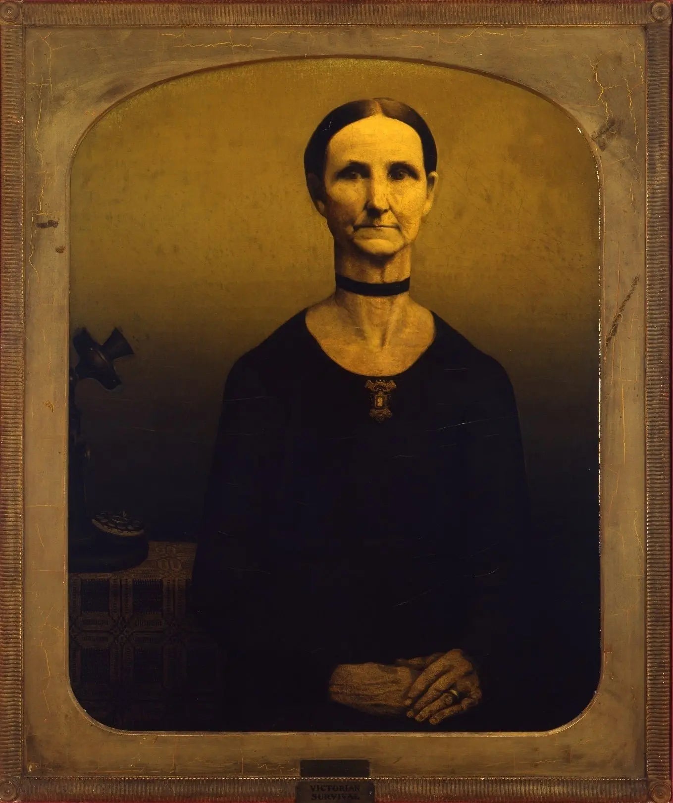 {{ product_title }} Fine Art Print | {{ product_vendor }} Jakero77 Grant Wood - Victorian Survival (1931) Fine Art Print Art Print  Jakero77