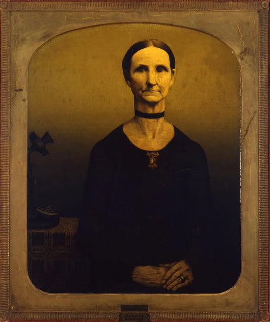 {{ product_title }} Fine Art Print | {{ product_vendor }} Jakero77 Grant Wood - Victorian Survival (1931) Fine Art Print Art Print  Jakero77