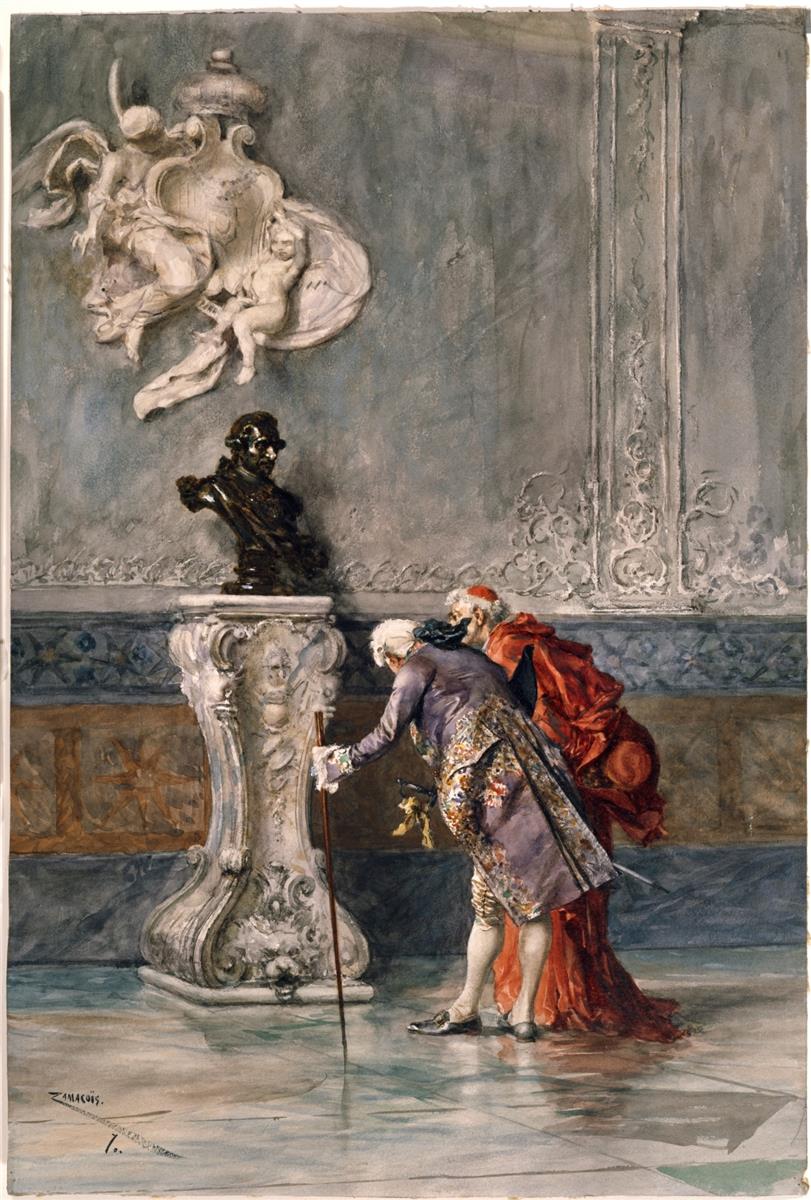 Eduardo Zamacois Greetings to the king 1870 Fine Art Print
