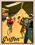 Griffon Bicycle Vintage French Cycle Racing Poster Print 1910 Fine Art Print