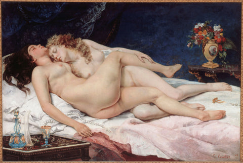 {{ product_title }} Fine Art Print | {{ product_vendor }} Jakero77 Gustave Courbet - The Sleepers (1866) Fine Art Print Art Print  Jakero77