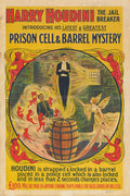 Harry Houdini Prison Cell & Barrel Escape Vintage Style 1905  Fine Art Print