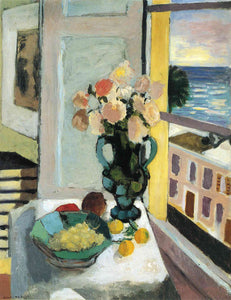 {{ product_title }} Fine Art Print | {{ product_vendor }} Jakero77 Henri Matisse - Flowers in Front of a Window (1922) Fine Art Print Art Print  Jakero77