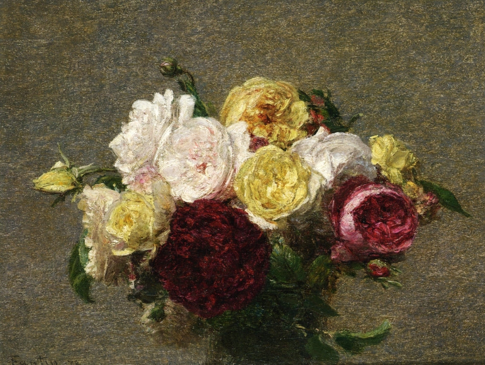 Henri Fantin-Latour Bouquet of Roses 1879 Fine Art Print