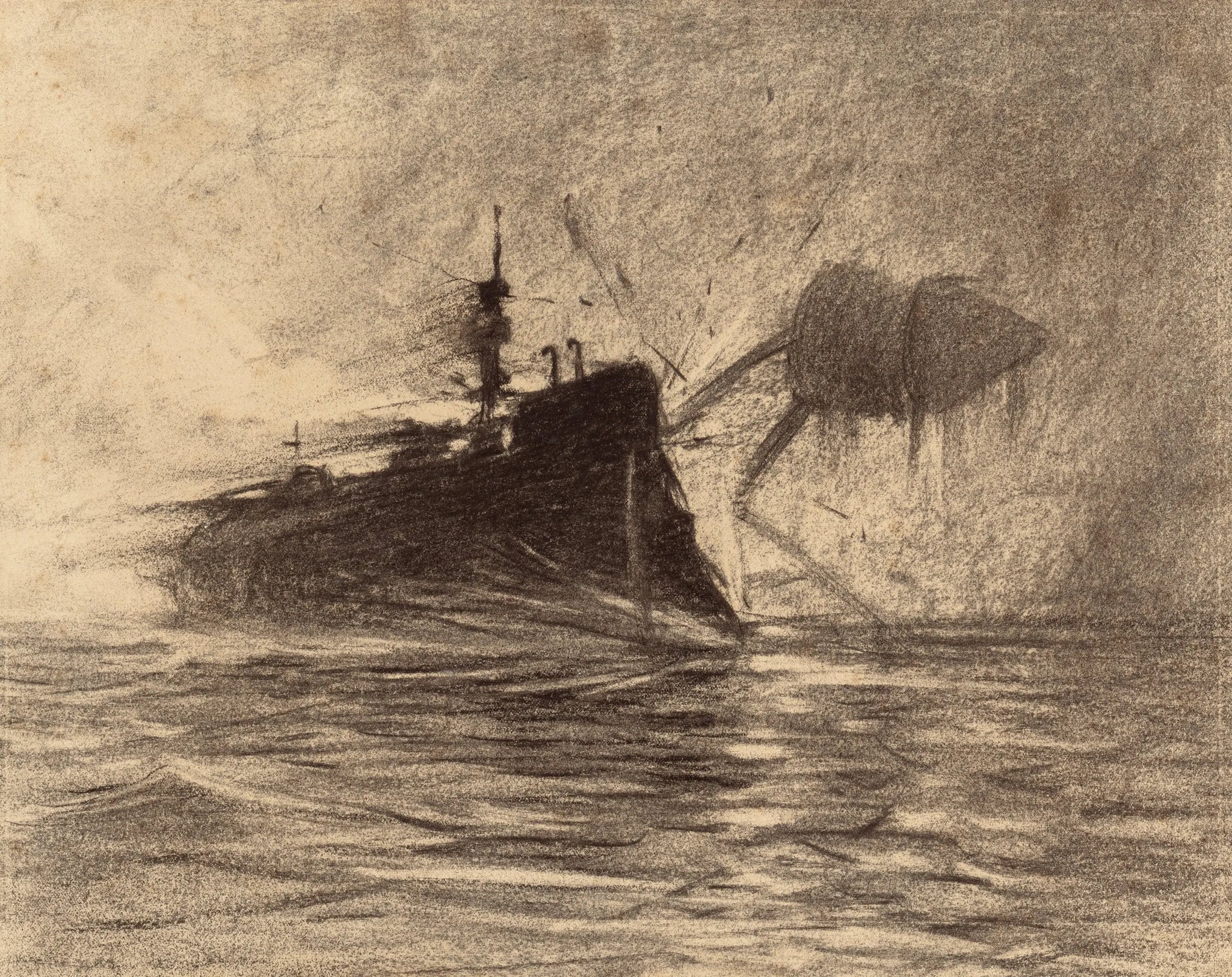 {{ product_title }} Fine Art Print | {{ product_vendor }} Jakero77 Henrique Alvim Correa - Thunderchild Versus Martian (1906) Fine Art Print Art Print  Jakero77