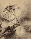{{ product_title }} Fine Art Print | {{ product_vendor }} Jakero77 Henrique Alvim Correa - War of the Worlds Battle (1906) Fine Art Print Art Print  Jakero77