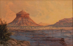 {{ product_title }} Fine Art Print | {{ product_vendor }} Jakero77 Henry Lavender Culmer - Utah Cheese Box Butte (1905) Fine Art Print Art Print  Jakero77