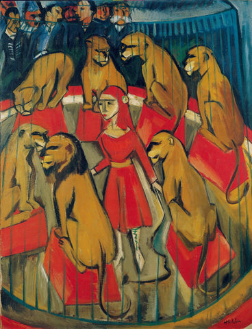 {{ product_title }} Fine Art Print | {{ product_vendor }} Jakero77 Hermann Max Pechstein - Lion Tamer (1919) Fine Art Print Art Print  Jakero77