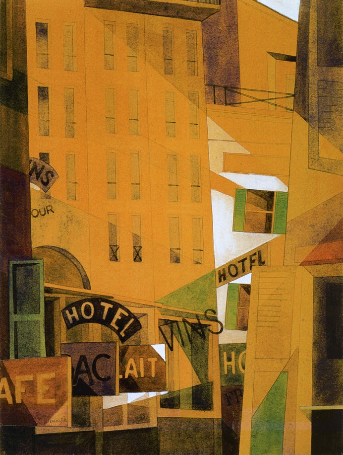 Charles Demuth Hotel 1921 Fine Art Print