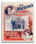Houdini "Metamorphosis" Trunk Escape Vintage Magic Poster 1895 Fine Art Print