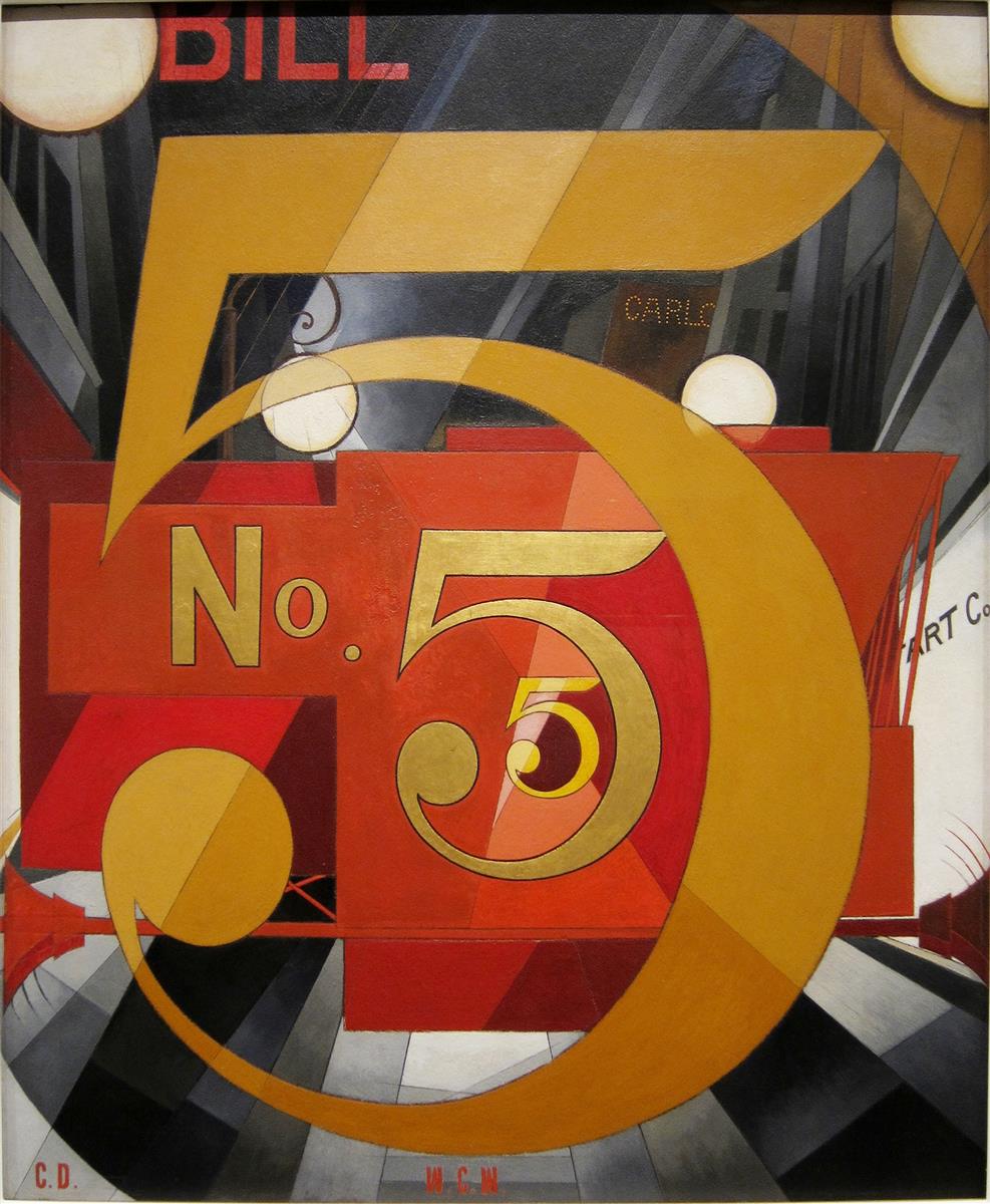 Charles Demuth I Saw the Figure 5 in Gold 1928 Fine Art Print