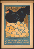 "I Am a War Hen!" French WWI Patriotic Poster 1917 Fine Art Print