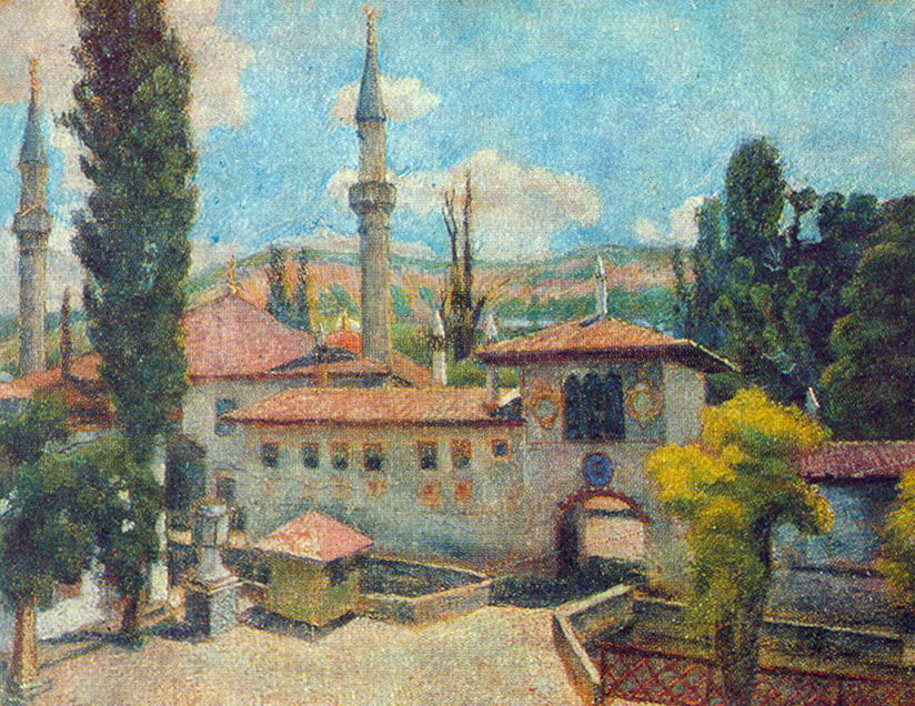 Ilya Mashkov Bakhchisarai. Khan's Palace 1925 Fine Art Print