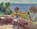Ilya Mashkov Alupka. Park, Cabrank 1920 Fine Art Print