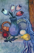 Ilya Mashkov Fruits and Tulips 1918 Fine Art Print