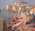 Ilya Mashkov Gurzuf. Views of the Chekhov's House and the Beach 1925 Fine Art Print