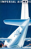 Imperial Airways Flying Boats Vintage Style Travel Poster 1936 Fine Art Print