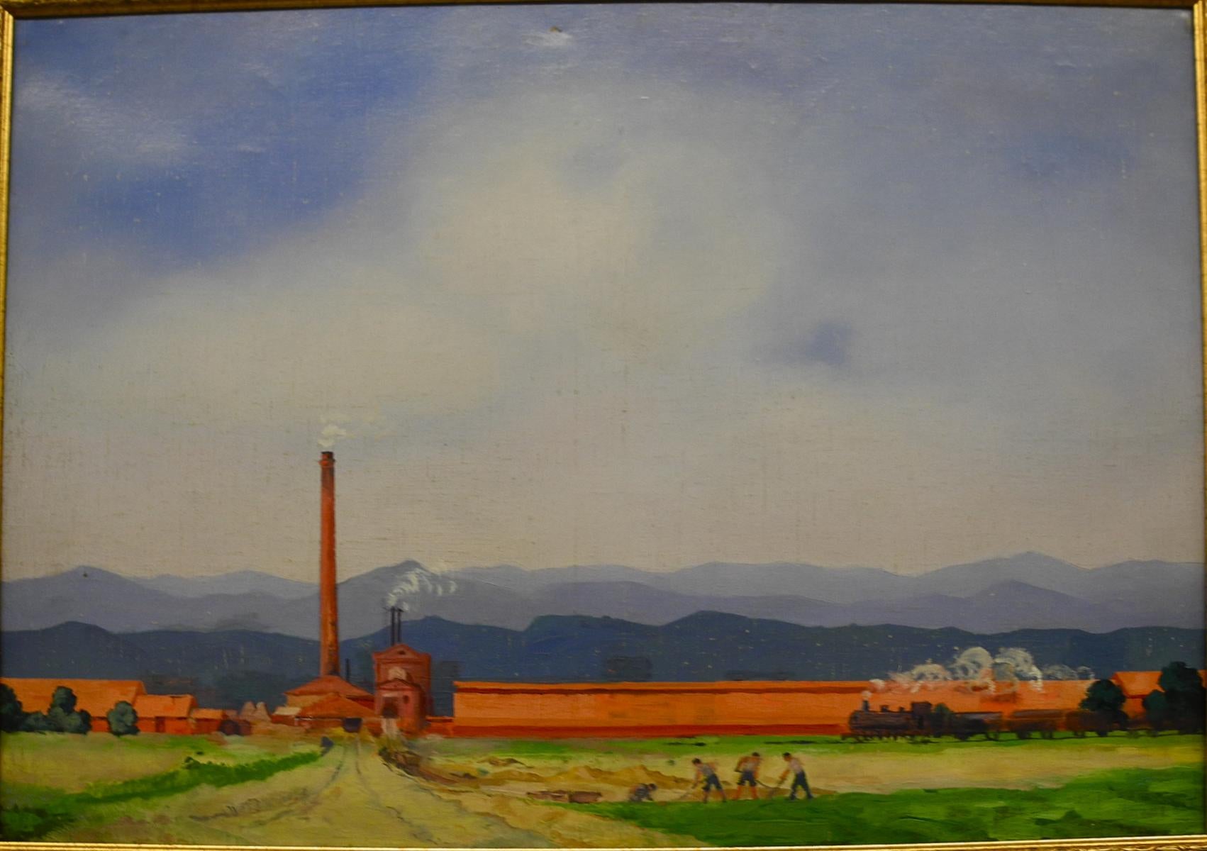 David Kakabadze Industrial landscape 1950 Fine Art Print
