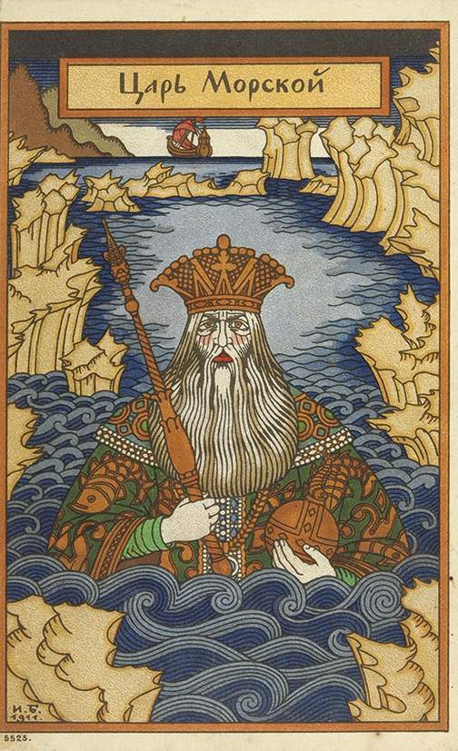 Ivan Bilibin King of the Seas 1911 Fine Art Print