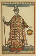 Ivan Bilibin Boyar. Costume Design for the Opera "Boris Godunov" by Modest Mussorgsky 1905 Fine Art Print