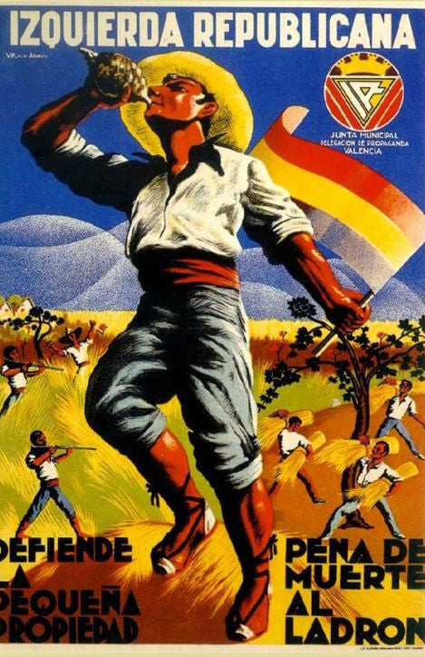 Izquierda Republicana Spanish Civil War Vintage 1930 Fine Art Print