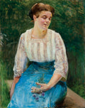 Jacek Malczewski Portrait of Wanda Kuczyńska 1913 Fine Art Print