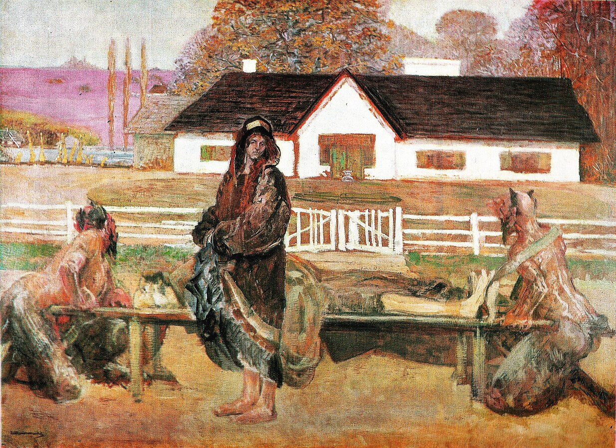 Jacek Malczewski Back in the Homeland (Back from Siberia) 1911 Fine Art Print