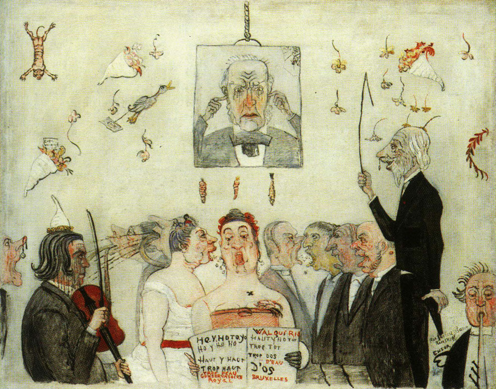 James Ensor At the Conservatory 1902 Fine Art Print